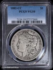 1882-CC $1 Morgan Silver Dollar PCGS VG 10