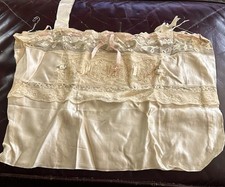Antique S Edwardian Silk Delicate Pink Lace Camisole Top 32 Needs Ribbon Strap