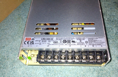 Lot of 3 MW Mean Well LRS-350-24 Switching Power Supplies - New without Box