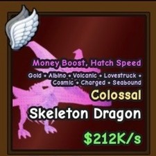 colossal skeleton dragon 212k/s  Catch and tame
