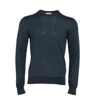 Hackett London Pullover GrüN Kaschmir Seide Strick HM702891 Gr. S Herren Knit