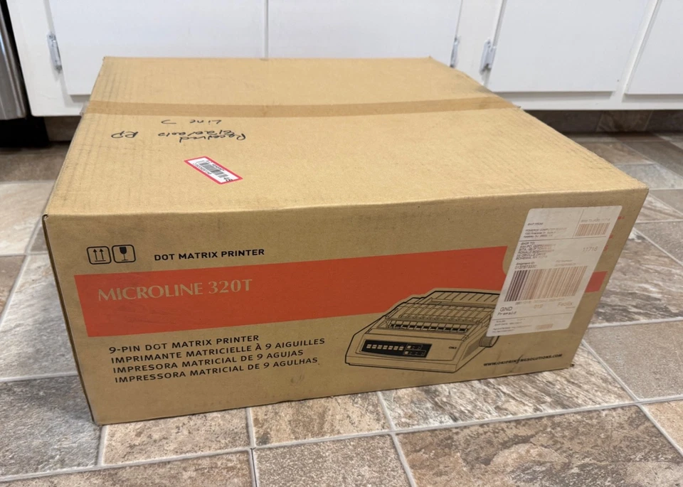 Okidata MICROLINE 320 (62411601) Turbo 9 Pin Dot Matrix Printer - White - Sealed - Image 4 of 4