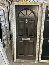 Brand New Composite Front Door - Black Front & White Inside 895 X 2075 Mm