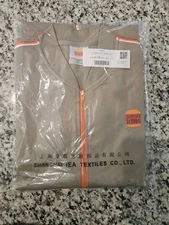 Burger King employee staff work wear full zip track jacket Medium official