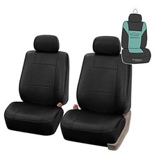 Car Seat Covers PU Leather Automotive Seat Covers Seat Covers Front Set Black