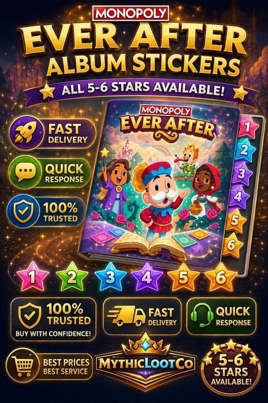Sticker  |⭐ 1–6 Stars  Available | Fast Delivery ⚡| Monopoly Go