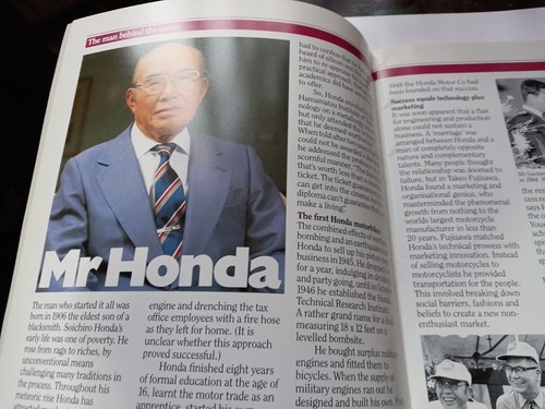 THE LEGEND OF HONDA Cars Motorcycles, + History Factory Publicity Brochure 1987 - Picture 12 of 18