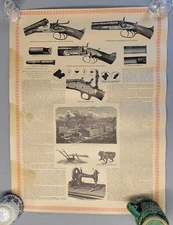 Vtg Remington Agricultural Sewing Advertising Poster 1971 Wentworth Press e