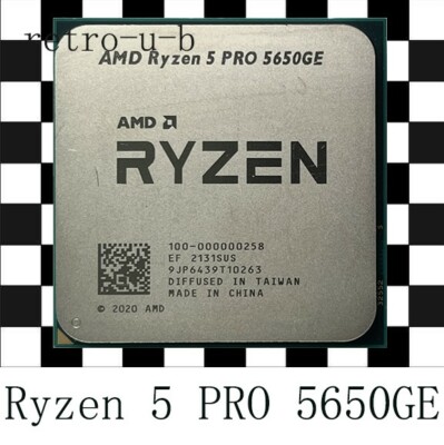CPU AMD RYZEN5 PRO 5650 GE AMD RYZEN 5 PRO 5650GE AM4 CPU Processor R5 PRO 5650GE 6-Core/12