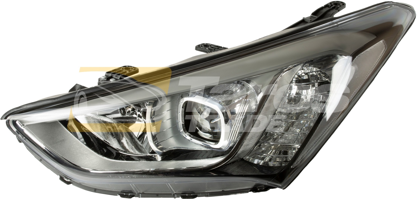Phare avant gauche Hyundai Santa Fe 2013-2016 contre le jaunissement des optiques