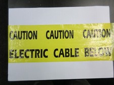 Caution Electric Cable Below - Warning Tape selling in 10 meter lengths