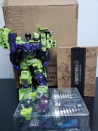 Generation Toy GT-99 Rebuilder Devastator w Upgrade Parts