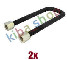 2x LEAF SPRING SHACKLE M27X2X2MM 101MMX340MM FOR LEAF SPRING 72919000 NUT FITS