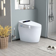 Smart Toilets with Heated Bidet Seat. Portable toilet with bidet built.