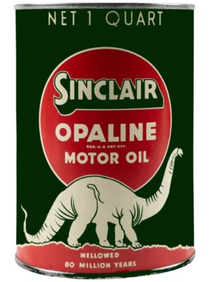 Sinclair Motor Oil Can Style DIECUT NEW 28'' Tall Sign USA STEEL XL Size 7 lbs