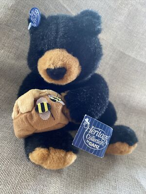Ganz Chester Black Bear H3552 10 inch Heritage Collection Honey Pot