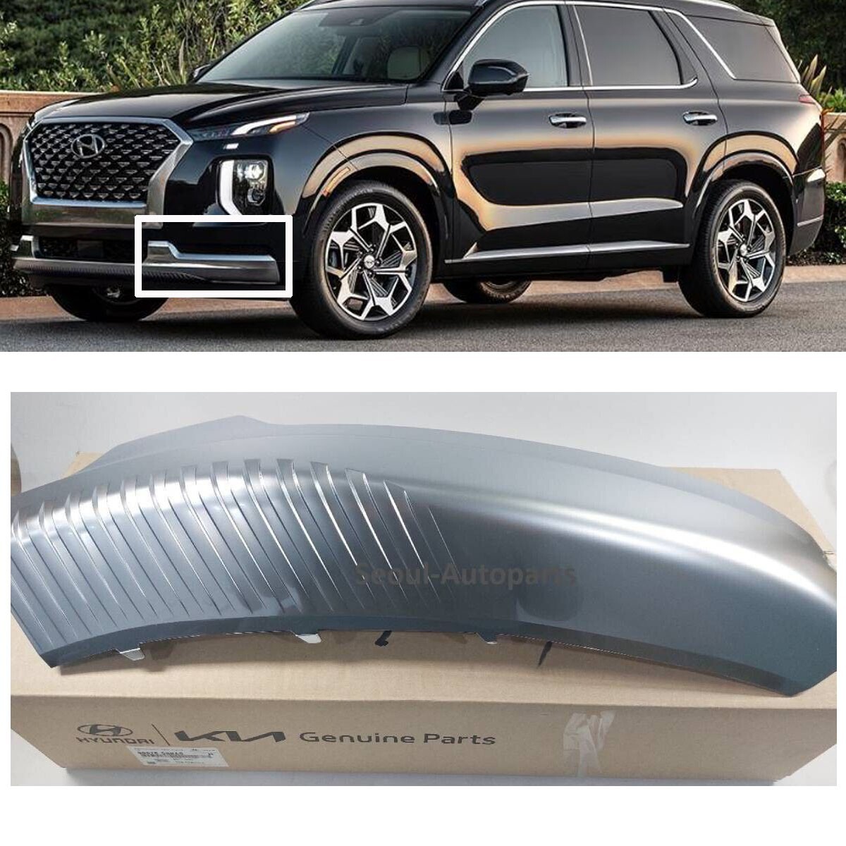 🚀 Fedex FRONT Skid Plate Bumper Lower LEFT For Palisade