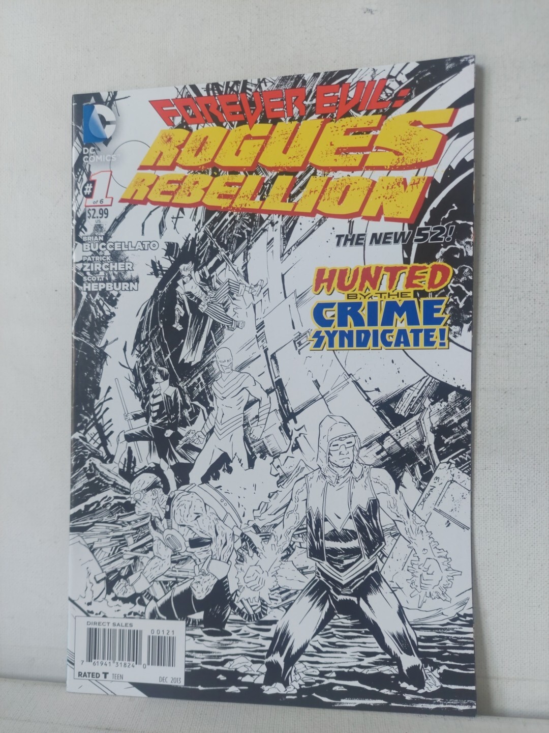 Forever Evil Rogues Rebellion #1 DC Comics 1:25 Shalvey Sketch Variant 2013