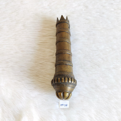 18c Vintage Handgefertigt Bronze Kleben Griff Dekorativ Sammlerstück Rich Patina