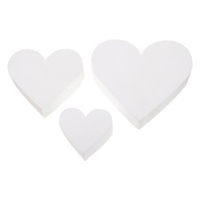 3 Pezzi Modelli Decorativi per Torte a Bolla a Forma di Cuore in Schiuma Floreale