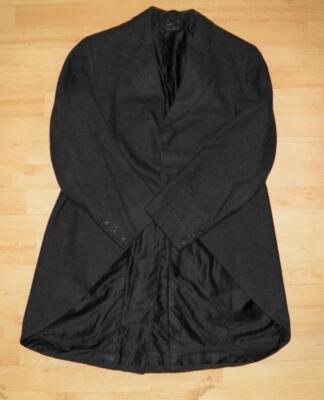 Vintage Herren Jagd Schwanzmantel - schwarze englische Wolle hergestellt - Größe 40 Zoll Brustumfang