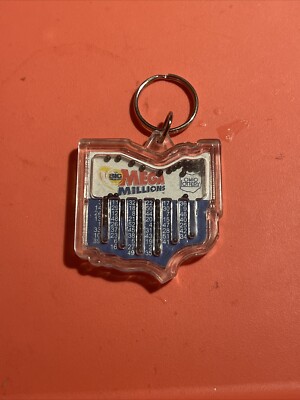 Ohio Lottery Mega Millions Acrylic Keychain w/ Number Picker Ball The Big Game