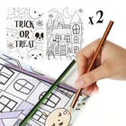 HALLOWEEN KIDS PARTY COLOURING POSTERS PARTY BAG FILLERS TRICK OR TREAT ACTIVITY