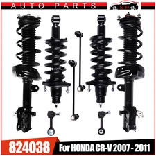 For 2007- 2011 Honda CR-V Front & Rear Complete Struts & Coil Spring & Sway Bars