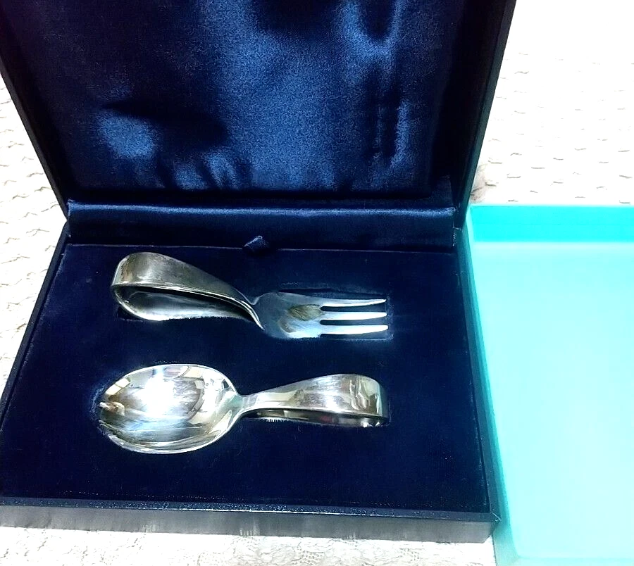 Tiffany baby spoon shop and fork