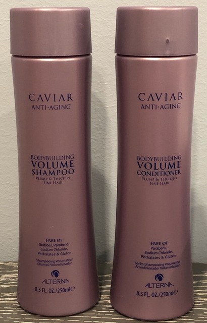 New Caviar Anti Aging Bodybuilding Volume Shampoo And Conditioner