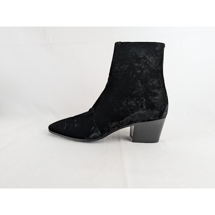 Stivali Saint Laurent Paris Vassili 60 con zip colore nero nuovi con etichette 40