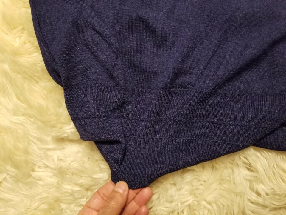 NUEVO CON ETIQUETAS MAURO GRIFONI CUELLO EN V 42 44 XL L LANA MORADO Foto 4 de 4