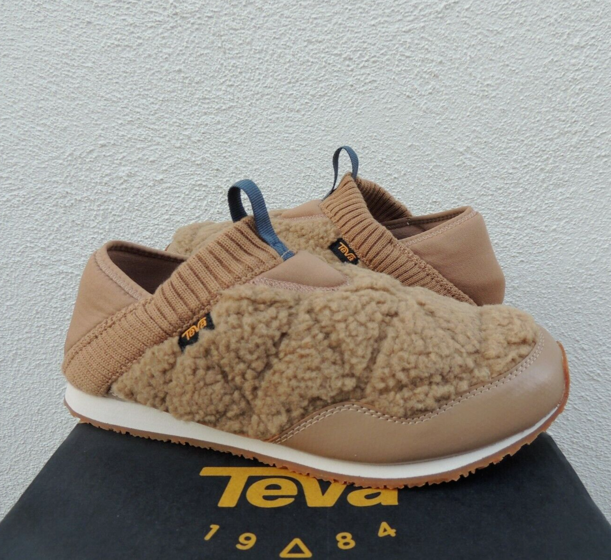 TEVA ALL GENDER ReEMBER MOC FLEECE SNEAKER SHOES, WOMEN US 14/ MEN 