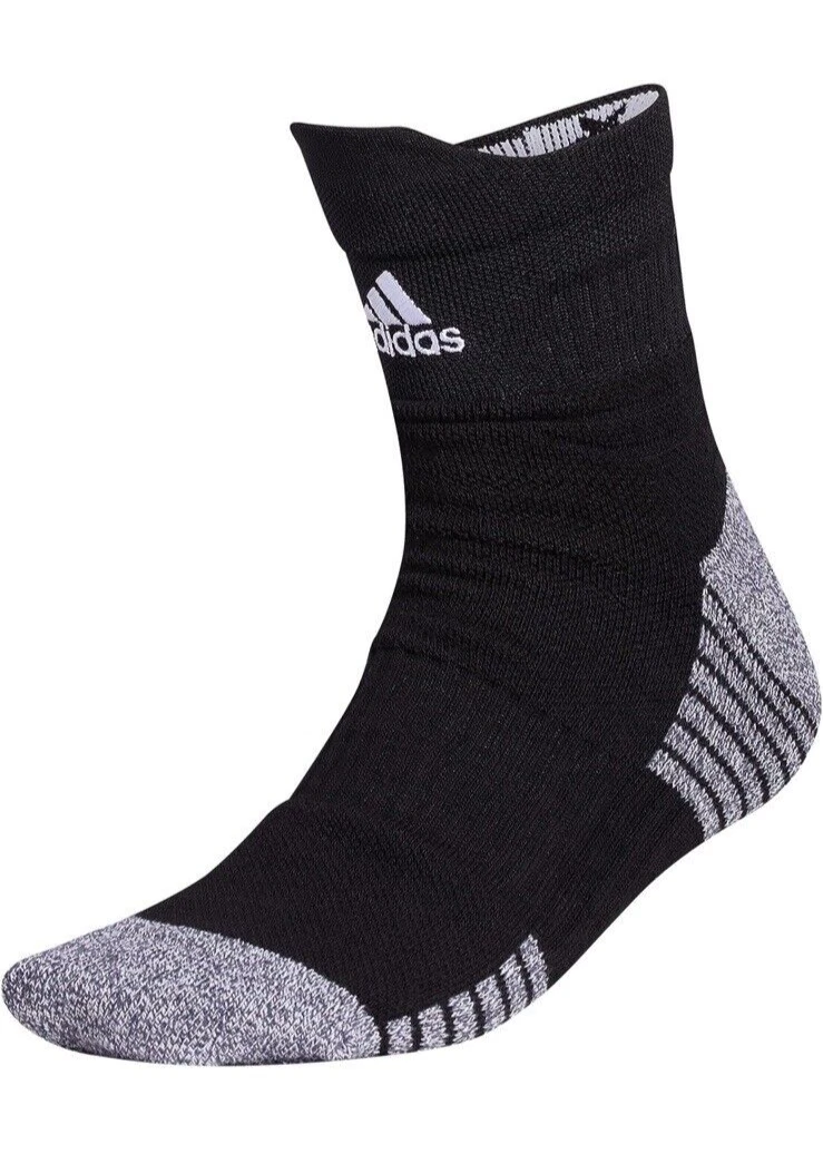 2 PAIR Adidas 5-Star Team High Quarter Socks Men's XL 12-16 Black