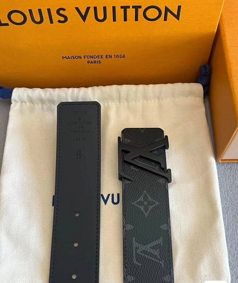 Cinturón de cuero estampado clásico para hombre nuevo regalo Foto 3 de 3