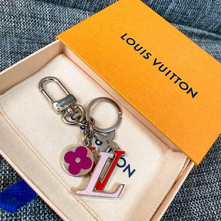 pink louis vuitton keychain