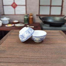 3PC Dollhouse 1/12 Scale Miniature Bowls Kitchen Set 1/12