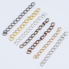 100pcs 50mm/70mm Necklace Extension Chain Bracelet Extended Chains Tail Extender