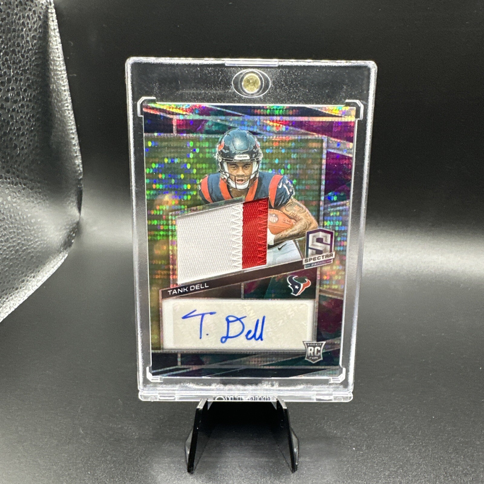 2023 Panini Spectra #228 Tank Dell Rookie Patch Auto Celestial /75