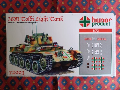 HUNOR PRODUCT 72003 - TOLDI 38M light Tank - 1:72 resin kit | eBay