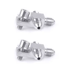 3AN AN3 3-Way Male Brake Hose Fitting Tee Adapter 3AN AN-3 Stainless Steel 2PCS