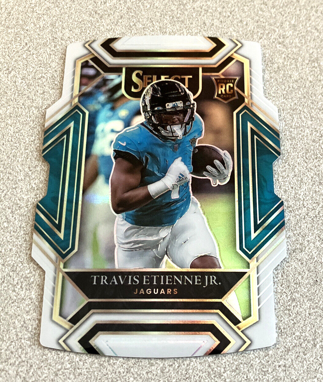 2021 Panini Select Club Level RC White Die Cut Prizm #254 Travis Etienne Jr. /99