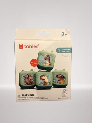 4 Clever Tonies Cartridges - Learning And Discovery - Gentle Giant Dinosaurs