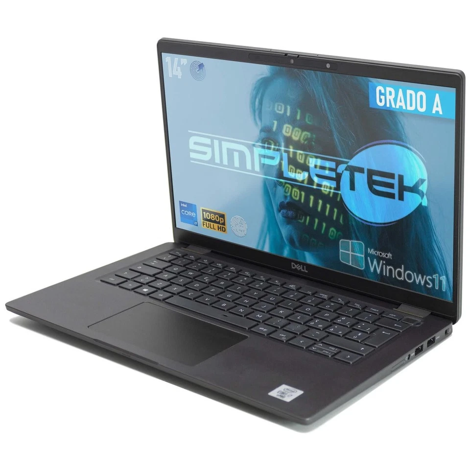 DELL 7410 14" i7 10610U 16GB 500GB TOUCHSCREEN TOUCH SCREEN NOTEBOOK COMPUTER PC, foto 3 di 5