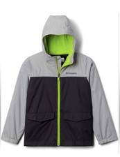 Columbia Boys' Rain-Zilla Jacket Youth Size Large 14-16 Zip Up w/hood  pocket