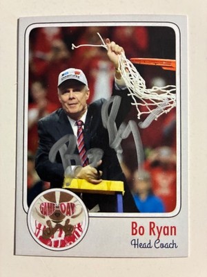 BO RYAN autograph WISCONSIN BADGERS Hall of Fame HOF custom card signed