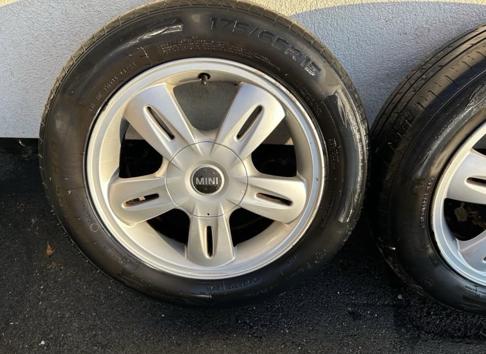 Still R50 15 Mini Alloy wheels With Tyres R50, 175-65-15, 4 Stud X 4 | eBay UK