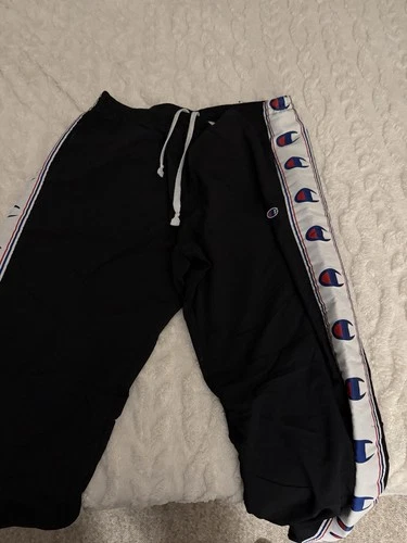 Champion Herren Jogging Hose Größe XL Seitliche Monogramme Gebraucht Wie Neu