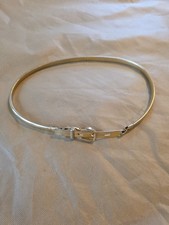 Vintage Gold Tone Metal Stretch Belt 24"-29"