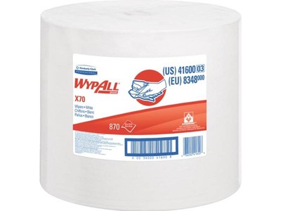KIMBERLY-CLARK 8348 Reinigungstuch WypAll  X70 8348 L.ca.315 mmxB.ca.310 mm weiß